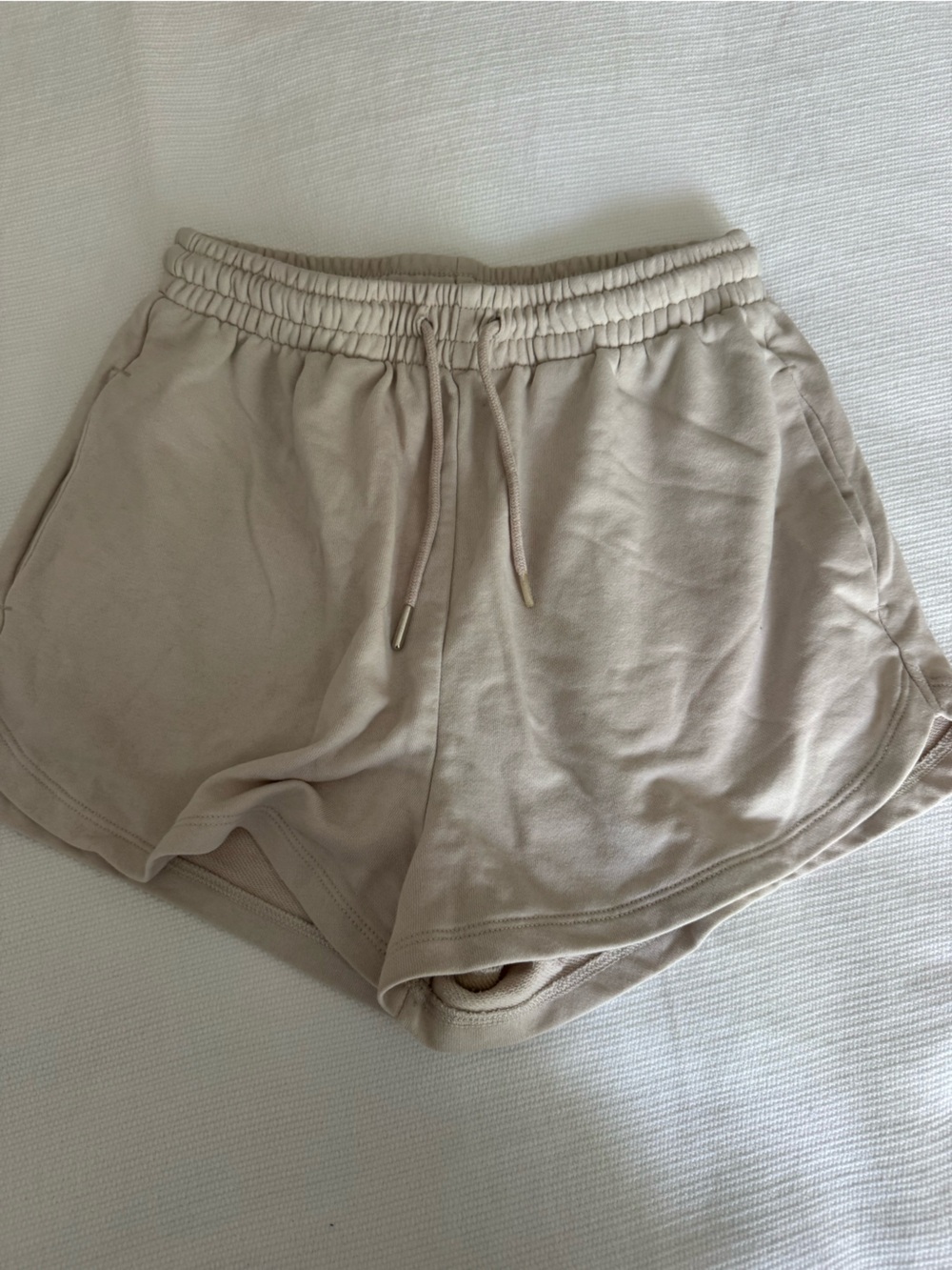 H&M Light Beige Elastic Waist Sweatpants
